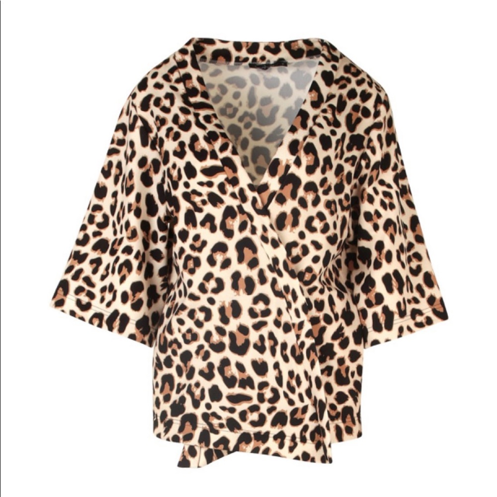 Leopard Print Kimono